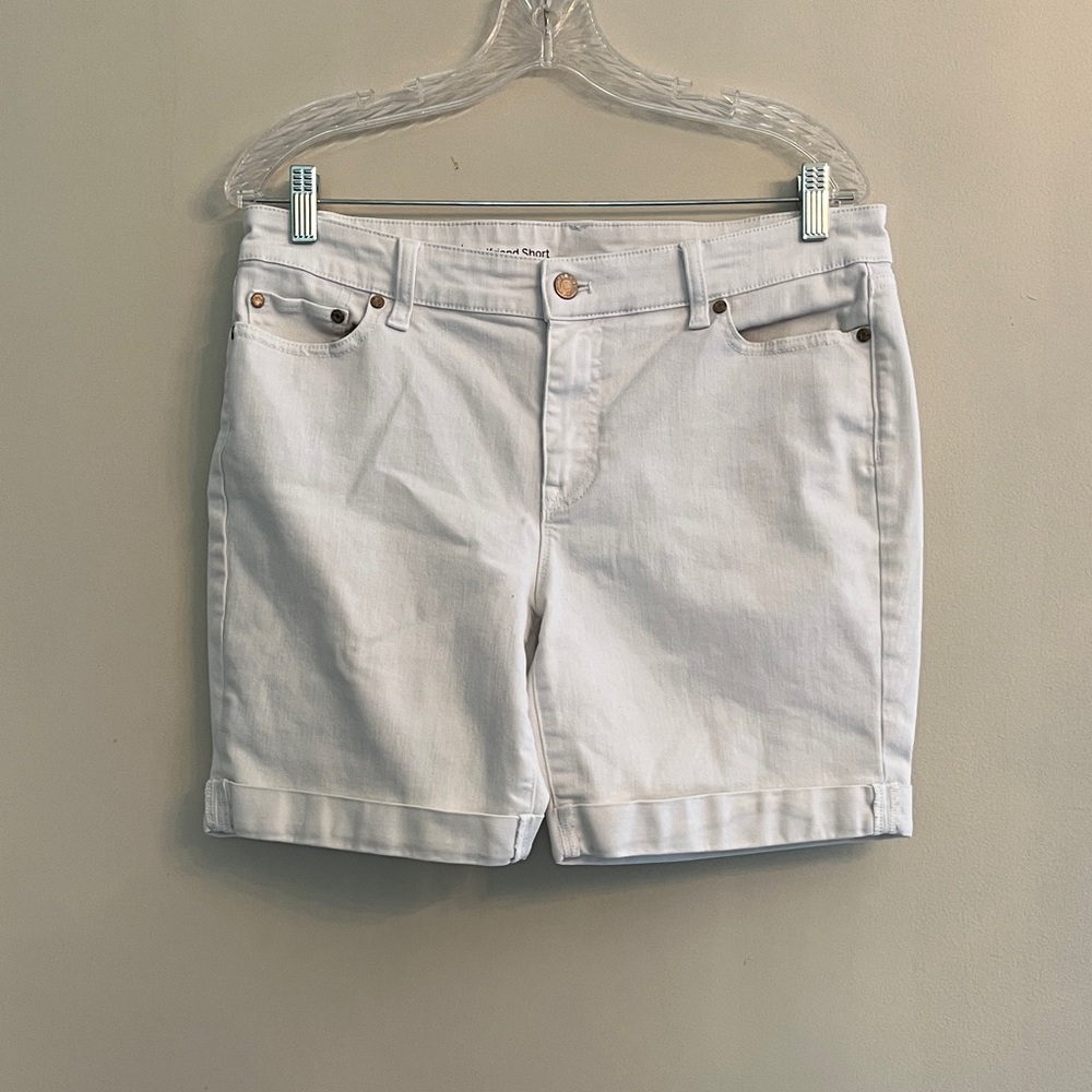 Talbots White Jean Shorts